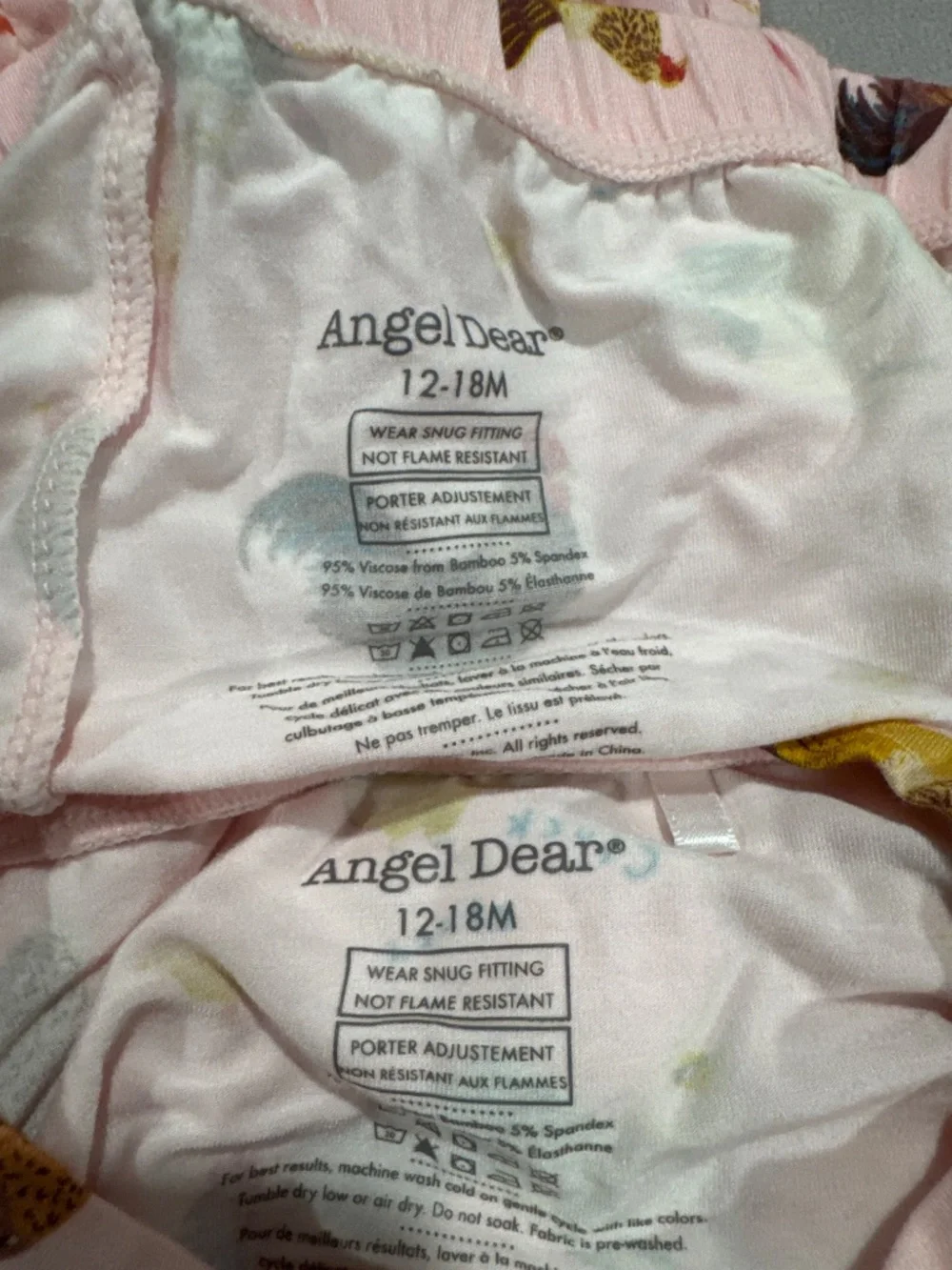 Angel Dear pink loungewear Pajama set  